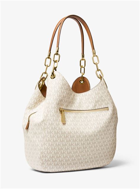 Michael Michael Kors Lillie Signature Large Chain Shoulder Tote